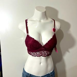 NWT YMI INTIMÂTES IN BURGUNDY COLOUR LACED BRAS SIZE 34C